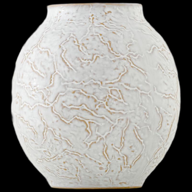 Vintage Grey Ceramic Decorative Vase