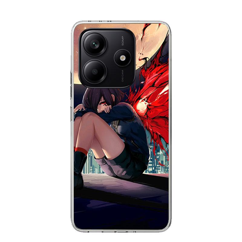 G-Ghoul Tokyo Touka Kirishima Phone Case For Xiaomi Redmi Note 15 14 13 12S 12 Pro Plus 11S 11E 11 11T 10S 10 Art Soft Pattern C