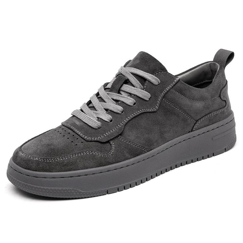 

Men s shoes 2026 new retro versatile trendy shoes casual shoes men s workwear board shoes 38 серый