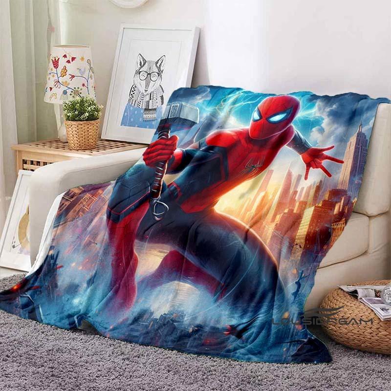 2026 New Cartoon Spider-Man Blanket - Soft, warm, perfect for naps, sofas, offices, beds, and camping - A gift choice for all se
