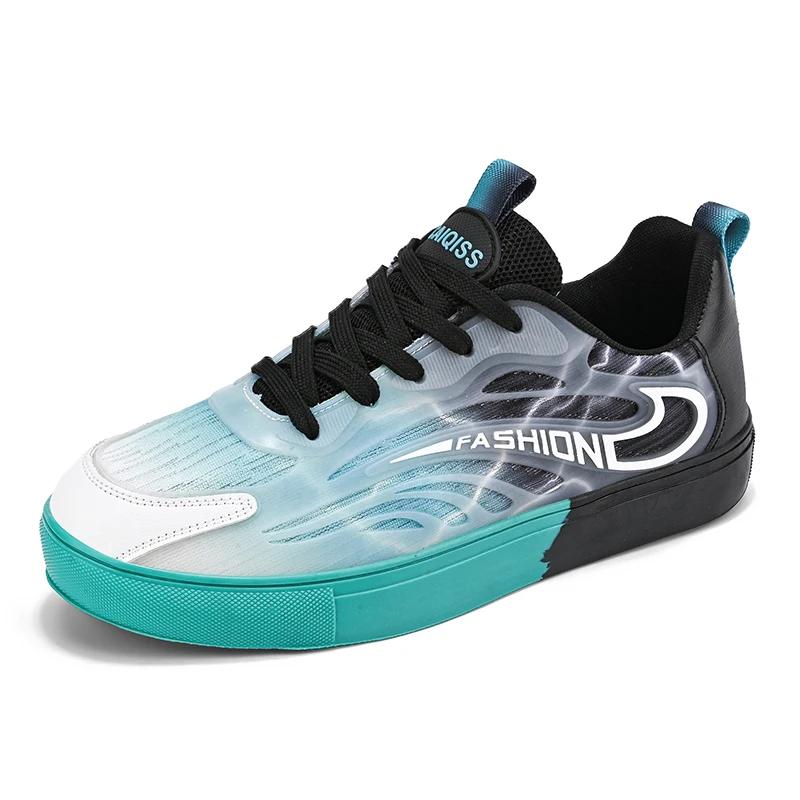 

Низкие мужские кроссовки для весенних прогулок из сетчатой ткани, дышащие и не создающие дискомфорта для ног, ночник, противоскользящая мягкая подошва, повседневные белые мужские спо 36
