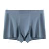 Plus Size Men's Spring and Summer Solid Color Antibacterial Breathable Non Mark Mid Waist Flat Angle Underwear
