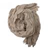 Women Scarf Solid Color Pleated Long Scarf Retro Autumn Winter Warm Long Scarf Soft Vintage Inspired Scarf