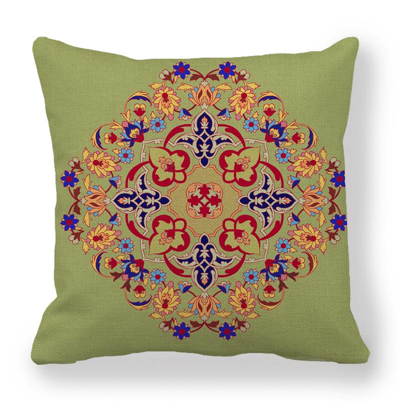 Custom Geometric Abstract Symmetrical Linen Pillowcase