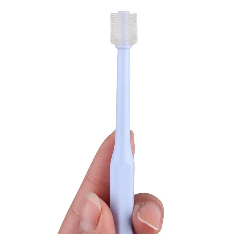 Dog Finger Toothbrush Soft 360 Degree Teeth Cleaning for Dogs Cats Oral Care Freshener Protection Pet Dental Brush