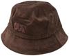 Unisex Bucket Hat QORDA Hat Dark Chocolate [Picture] (Corduroy) [SB226P / HAT]