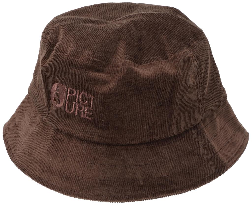Unisex Bucket Hat QORDA Hat Dark Chocolate [Picture] (Corduroy) [SB226P / HAT]