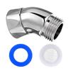 Copper Shower Head Elbow Adapter Silver Adjust Bend Angle New Shower Heads Extension Pipe