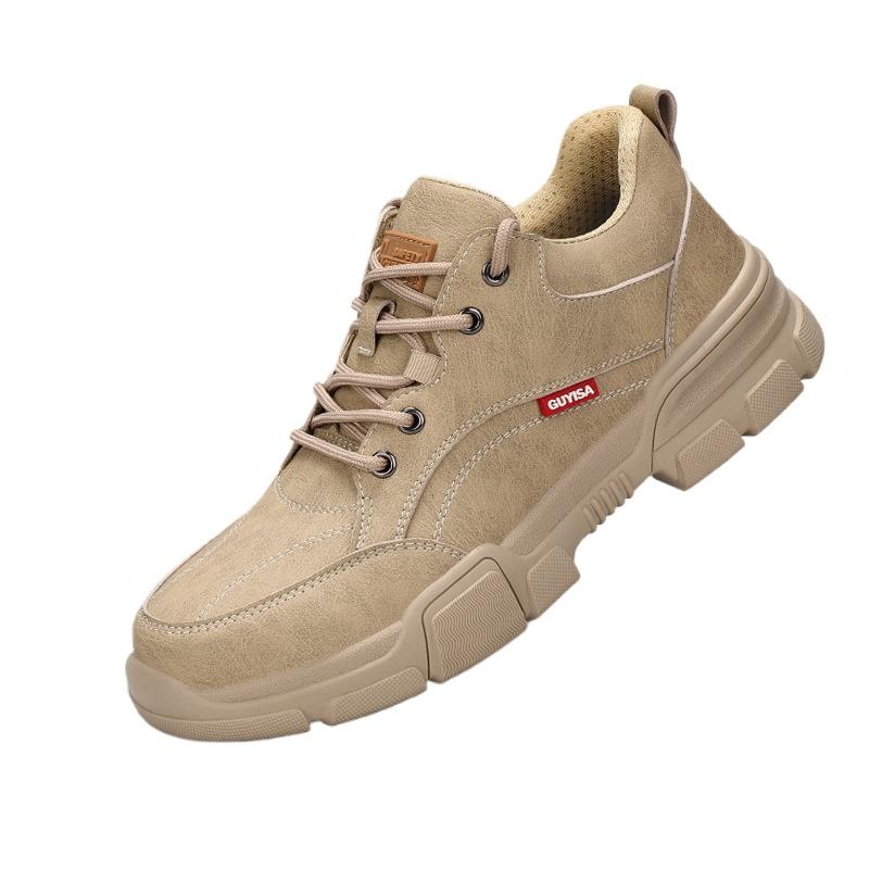 Labor Insurance Shoes Men's Four-season Anti-smash and Anti-piercing Lightweight Steel Bag Head Work Shoes
