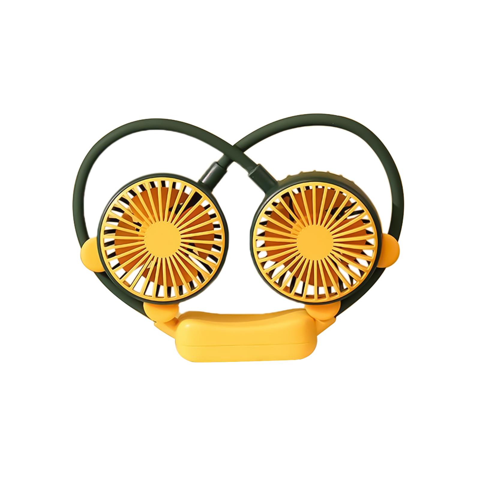 

Portable Hanging Neck Sport Fan 2-speed Adjustable Usb Rechargeable Mini Fan For Outdoor Sports Camping green#0