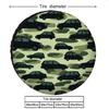 SUV Camo Tire Cover - Heavy-Duty Military Camouflage Wheel Protector With All-Terrain Fit, UV/Dust Resistant Spare Tire Case For
