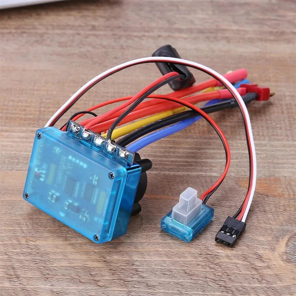 RC Car Crawler ESC Electric Speed Controller - 45A/60A/80A/120A Waterproof Dust-proof Brushless for 1/8 1/10 1/12 RC Boat Parts