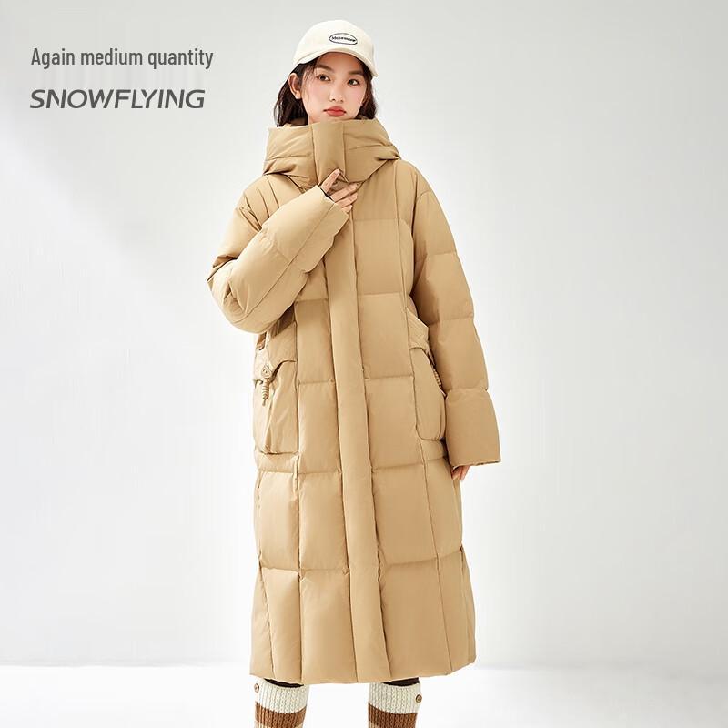 

XueZhongFei Women s Long Hooded Duck Down Jacket M (160)