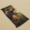 1pc Dinosaur T-Rex Beach Towel Realistic Dinosaur Print Jurassic Park Design Quick Dry Microfiber Bath Towel For Kids Boys
