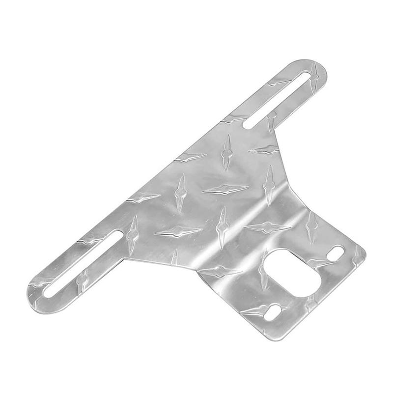 Aluminum Alloy Truck Trailer Camper License Plate Bracket Mount Stand Holder Number Plate Light Frame Support For Tractor Rv