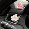 2pcs Small Peach Flower Car Air Outlet Perfume Decoration Car Accessories, For Women Men (Pink, White)