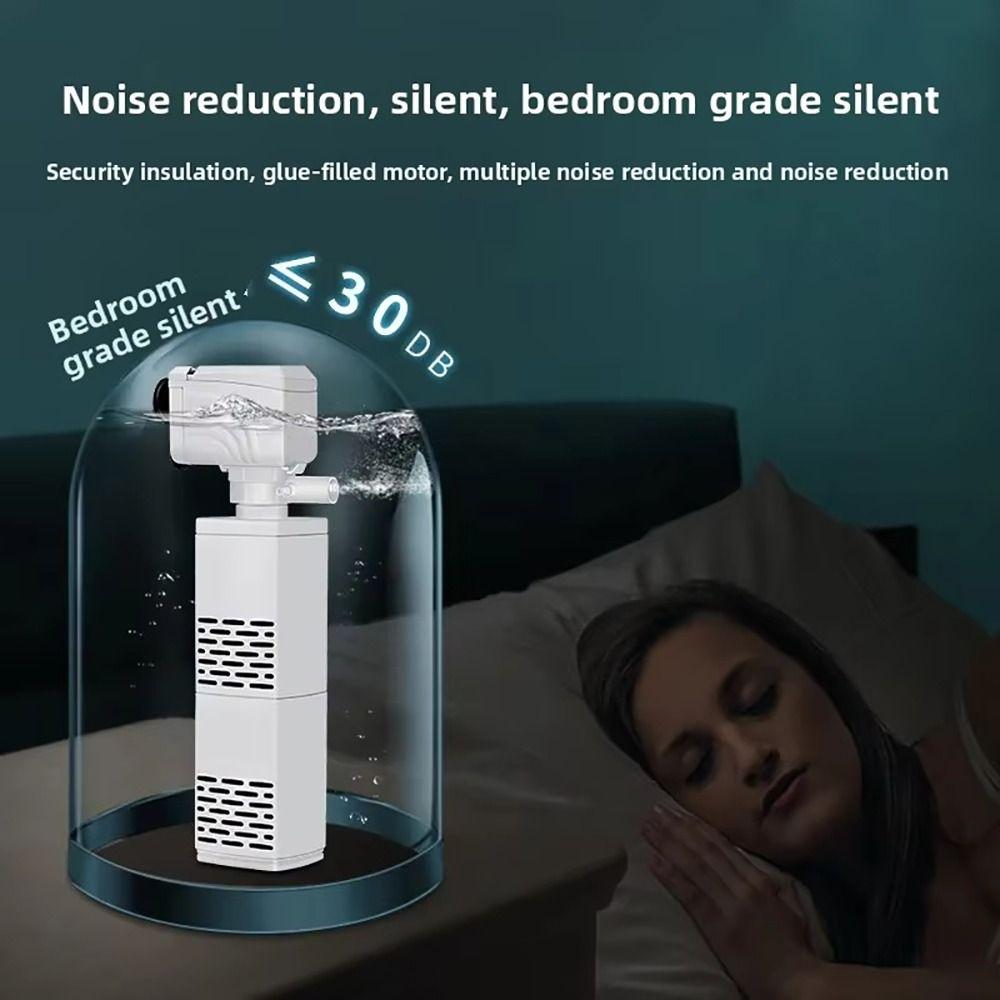 1Pcs Submersible Silent Aquarium Filter Pump 3 in 1 Wave Maker Durable Air Oxygen Aerator