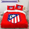 3pcs Duvet Cover Set (1*Duvet Cover + 2*Pillowcase, Without Core), football club Print Soft All‑Season Bedding Set, Home Bedroom Decor Gift