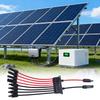 Y Branch Connector for Solar Panels 2 to 4/6/8 Parallel Connection Red Black Cable Photovoltaic System Wiring Accessories