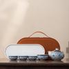 Yuzhuxun Chinese Travel Tea Set with Lotus Teapot