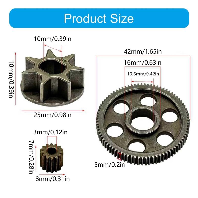 Large Gear for 4inch 6inch 8inch Small Electric Chainsaw Single Hand Chainsaw Felling Sawing Lawnmower Accessories