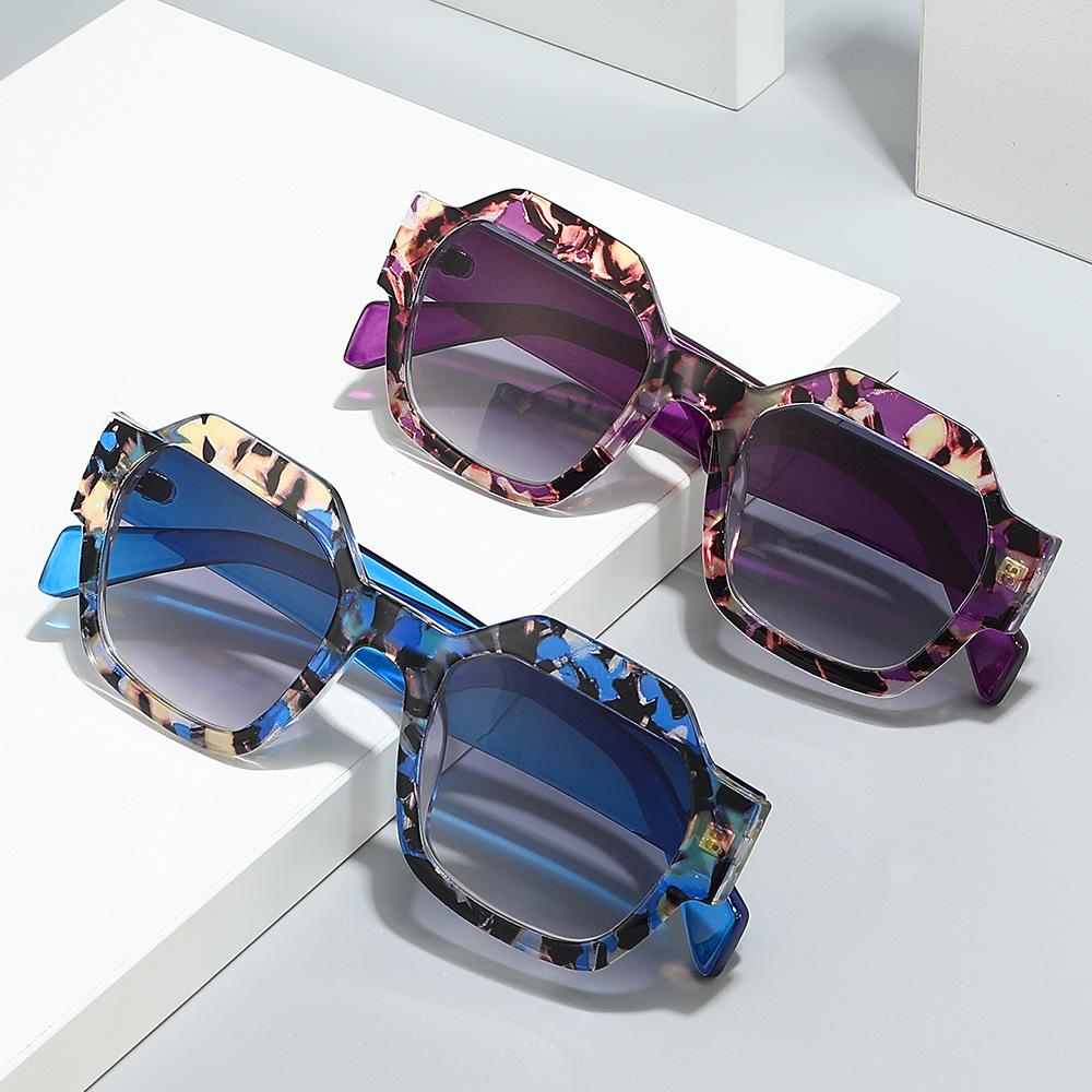 Sunglasses Trendy Street Shot Sunglasses Personalized Polygonal Sunglasses Women