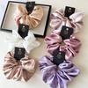 Elegant Retro Satin Scrunchie - Extra Large 18cm Diameter, Luxurious and Fashionable Hair Tie