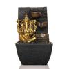 Polyresin Table Top Indoor Outdoor Water Fall Fountain with LED Lights Home Decor Decoration Gift Gifting Items