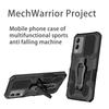KEYSION Shockproof Armor Case for VIVO Y17S Soft Silicone+PC Metal Stand Back Clip Phone Cover for VIVO Y17S