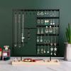 Iron, Wood Base Jewelry Earrings Display Stand Removable Base Nordic Style Bracelets Necklaces Storage Rack
