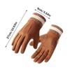 Winter Suede Gloves Outdoor Cycling Windproof Flip-Finger Touch Screen Gloves Men Winter Thickened Driving Gloves For Men Gifts
