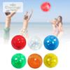 Shandini Beach Balls, 30cm, Clear, Transparent, Lightweight, for Water Play, Pool, and Beach Leisure, Set of 10