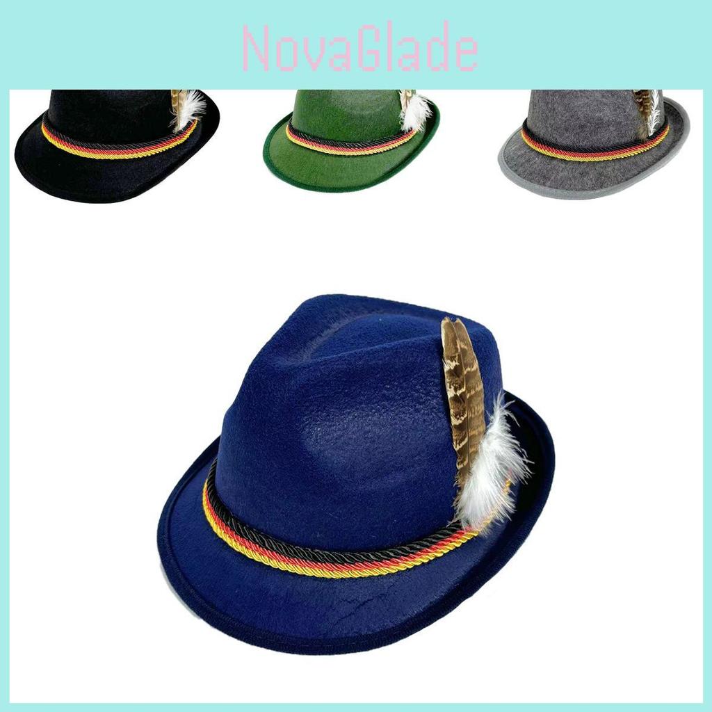 Stage Costume Hat With Feathers For Party Events And Gift For Friends