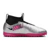 Nike Zoom Mercurial Superfly 9 Academy TF Grade School '25th Anniversary Pack' (Unisex) Metallic Silver / Black / Volt / Hyper Pink Kids' Soccer Shoes