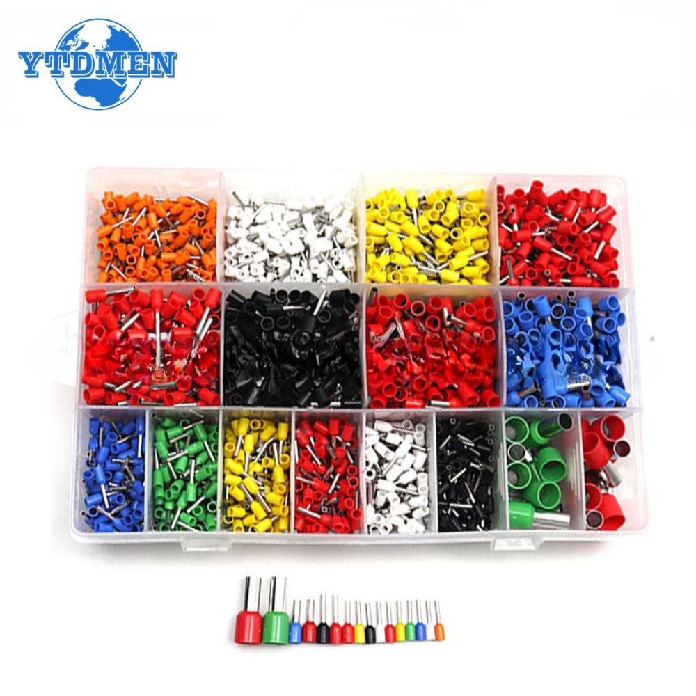 2120 BUC Terminal Tip Tub VE Preizolat Cablare Terminale de Compresie la Rece Sertizare Conector de Cablu Model Multiplu