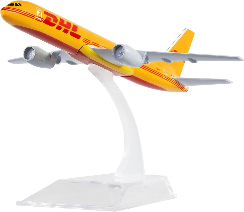 16cm B757 Simulation DHL Airways 1/400 Scale Metal Alloy Airplane Model With Aircraft Base Aviation Plane Model Room Ornament