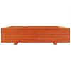 Plant Pot Wax Brown 110 X 110 X 26.5 Cm Solid Pine Wood