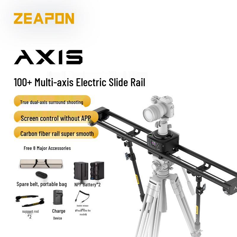 ZEAPON AXIS Series Electric Three-Axis Slider for DSLR Video, Photography, Live Streaming, and Time-Lapse.