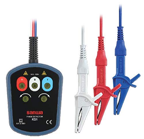 Sanwa Electric AC Contact Phase Detector KS1 (Sanwa Meter) Three-Phase (BOX)