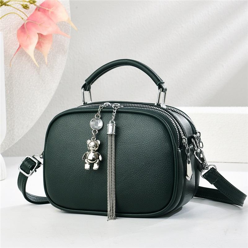Fashion Chic All Match Small Women Handbag Portable Hand Carry Multiway Single Shoulder Crossbody Daily Casual Bag