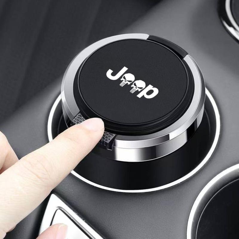 Car Ashtray Cigarette Ash Holds Cup LED Light Automotive Ashtray For Jeep CHEROKEE LIBERTY COMPASS PATRIOT accessories interior AJZ1