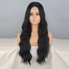 LISI HAIR Kvinner Lang Bølget Naturlig Svart Blonde Frontparykk Uten smell Syntetisk fiber Vannbølge Daglig slitasje Cosplayparykk