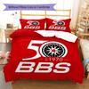 BBS Muster Bettwäsche, Steppbett Set Bettbezug Kissenbezug Zuhause Geburtstagsgeschenk (1 Bettbezug + 2 Kissenbezüge, ohne Füllung)