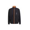 Jackets Men's Black Stand Collar Moderate Workwear GU1756