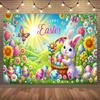 1 Easter Greeting Card Background, Suitable for Home Decoration, Parties, Studios, Homes and Gardens, Multi-functional