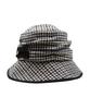 Kaliseumontapone Hestia Heritage Wool Check Cloche Hat