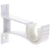 4Pcs Aluminum Alloy Curtain Rod Brackets Heavy Duty Thickened Curtain Rod Holders Retro Style Wall Mount Brackets for Curtains
