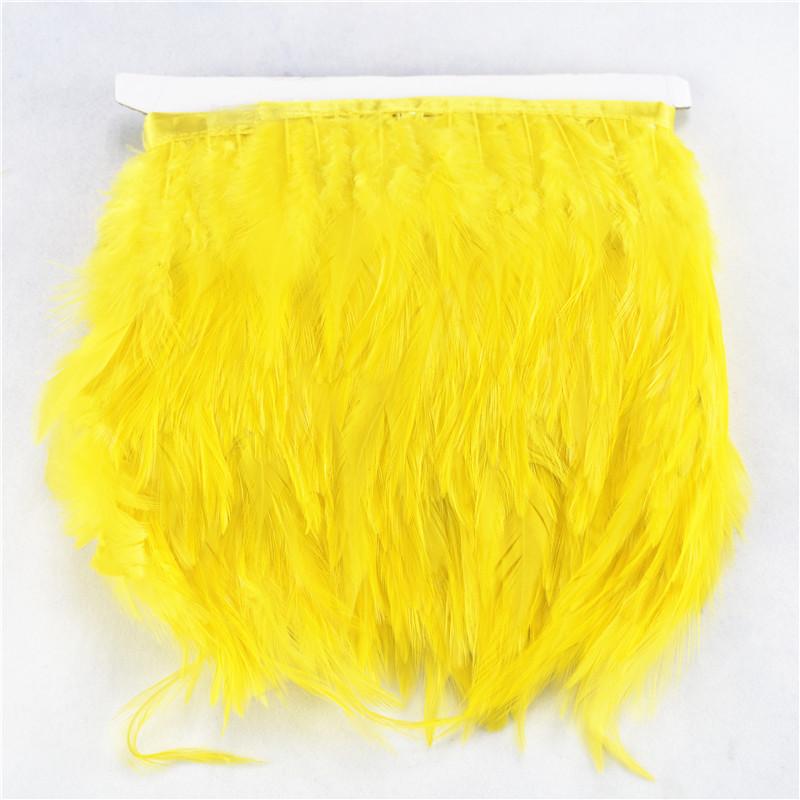 1Meters/Lot Saddle Pheasant Feathers Trim Fringe 4-6" Burgundy Rooster Feathers Ribbon Sewing Feathers For Jewelry Making Plumas