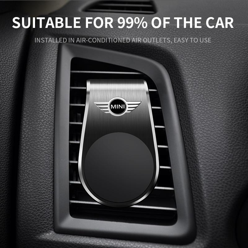 Car Magnetic L-shaped Car Dedicated GPS Phone Holder For Mini Cooper R50 R52 R53 R55 R56 R60 R61 F54 F55 F56 F60 Clubman
