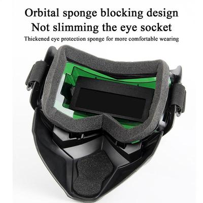 Dust Resistant Auto Darkening Welding Glasses Adjustable Band Detachable Cutting Welding Mask Impact Resistant